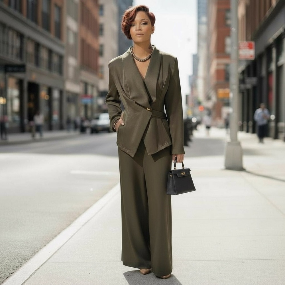 Fashion Nova Olive Women's Pantsuit Amazing is all I can say☑️